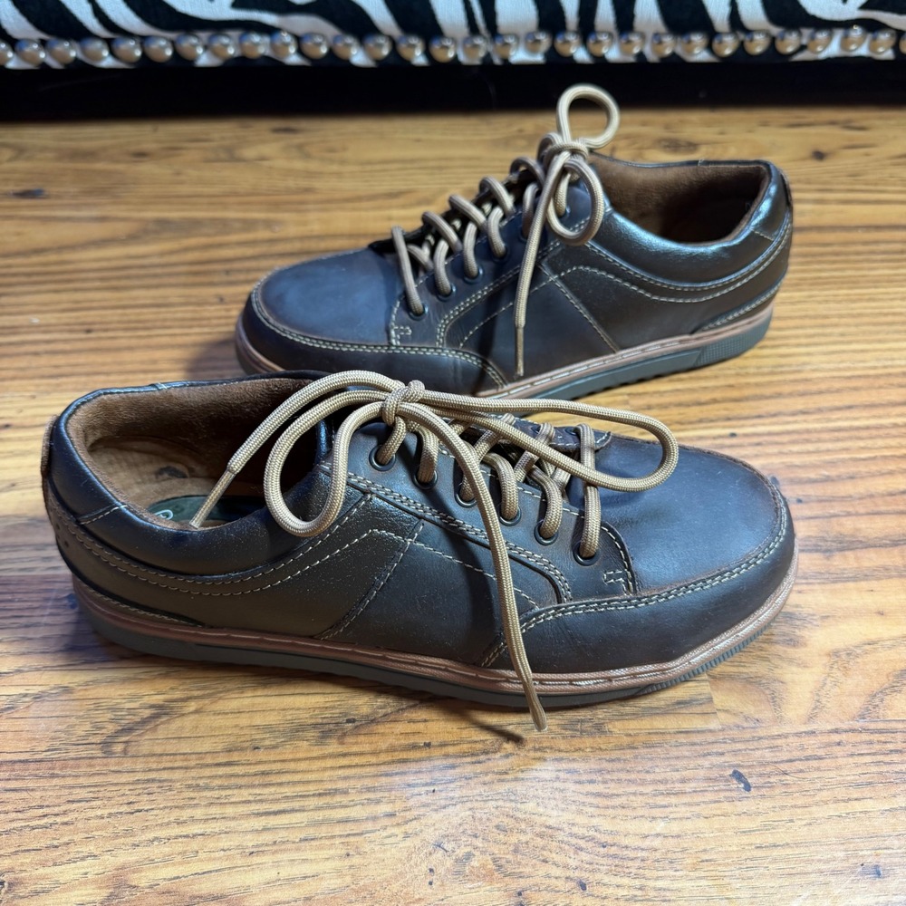 Florsheim Work Mens FS2600 Brown Leather Safety Toe Shoes SD 35 Size 7D